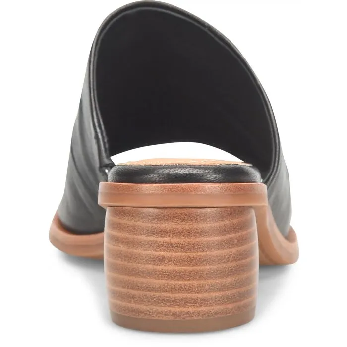 Kenni Open Toe Wedge in Black