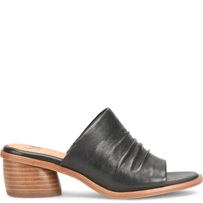 Kenni Open Toe Wedge in Black