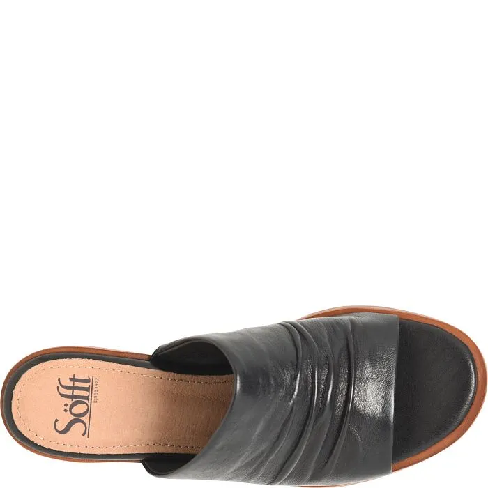 Kenni Open Toe Wedge in Black