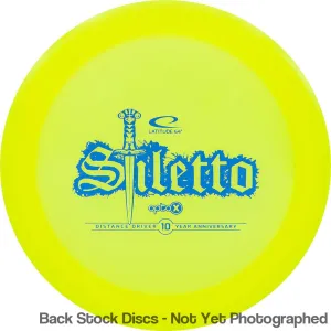 Latitude 64 Opto-X Stiletto Distance Driver with 10 Year Anniversary Sword Stamp [Back Stock Inventory - Disc and Stamp Color WILL VARY]