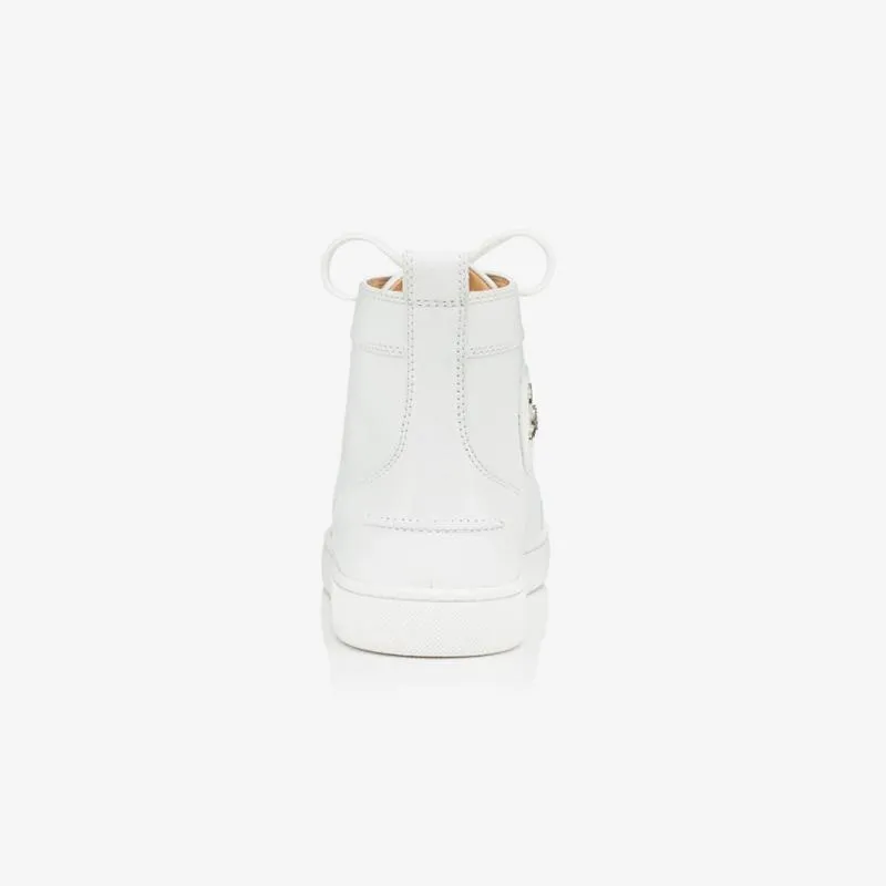 Leather lassic Men's White High Top Sneakers