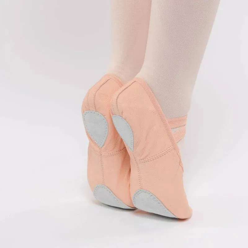 Leather Split Sole Ballet Shoes