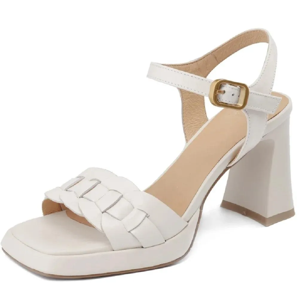 Leather Thick High Heels - TSS110 Women's Casual Shoes