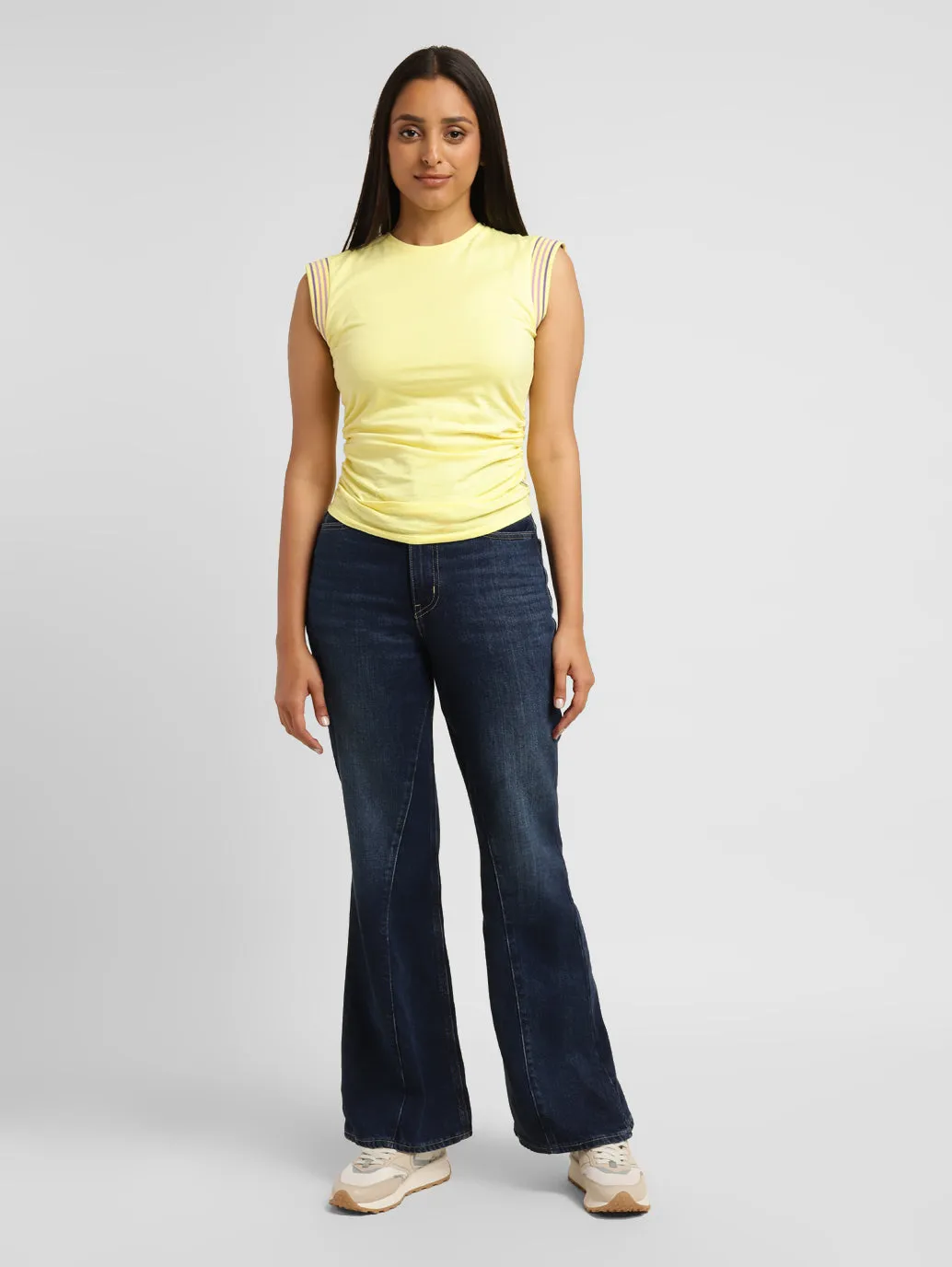 Levi's x Deepika Padukone Solid Round Neck Top