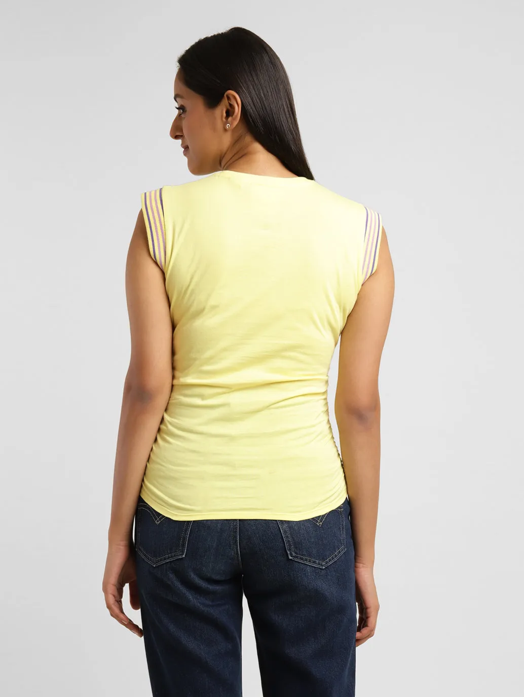 Levi's x Deepika Padukone Solid Round Neck Top