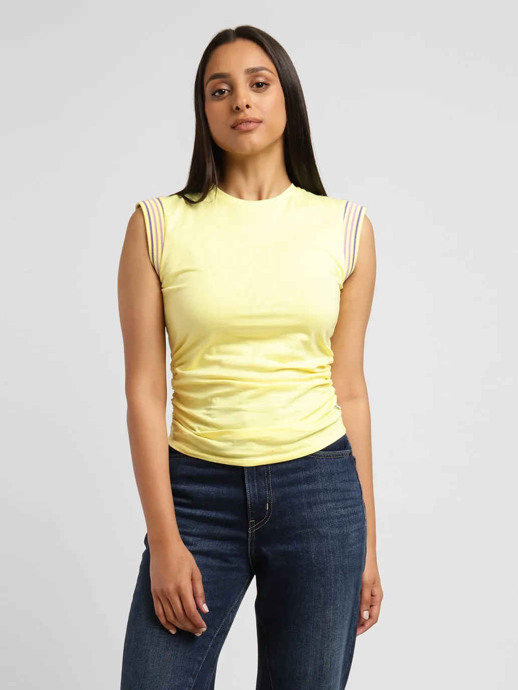 Levi's x Deepika Padukone Solid Round Neck Top