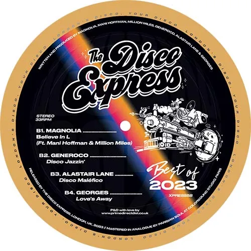 Luke Delite & Michelle Weeks   Sam Karlson & Barbara Tucker - Best of 2023 THE DISCO EXPRESS  - 12" Vinyl  -  XPRESS58  - Gold Vinyl