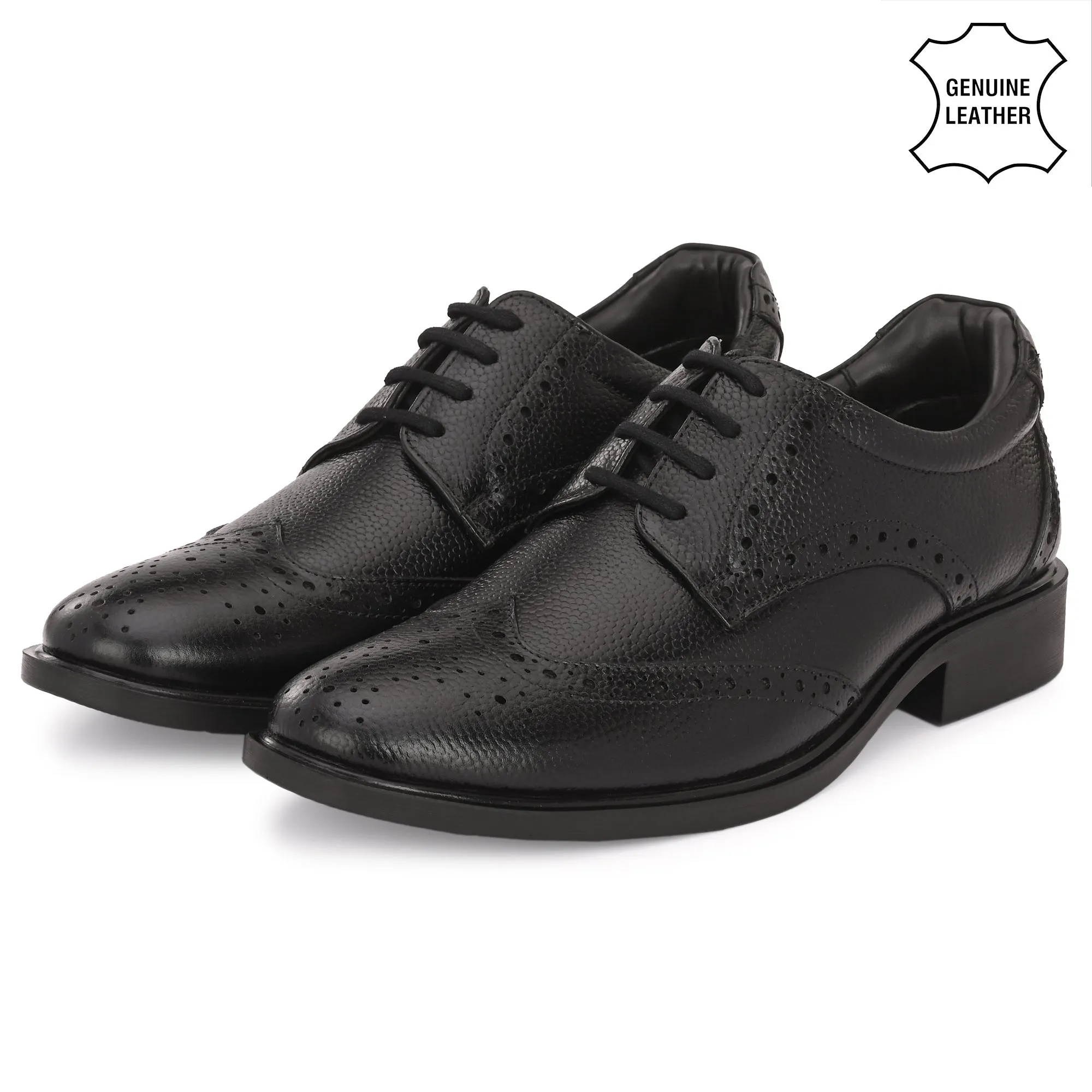 Lush Brogue Full Grain Leather Derby Lace Ups