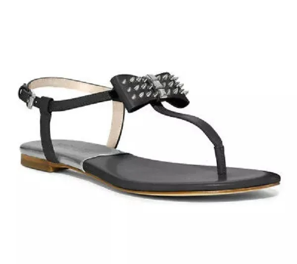 Michael Kors Women's Devin Thong Sandal Black 7.5 M
