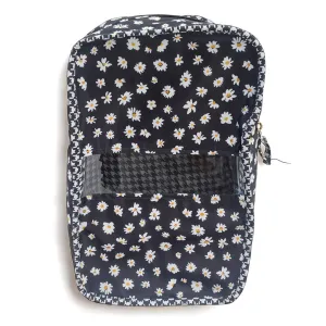 MIDNIGHT DAISY PRINT Grand Shoe Zip Box