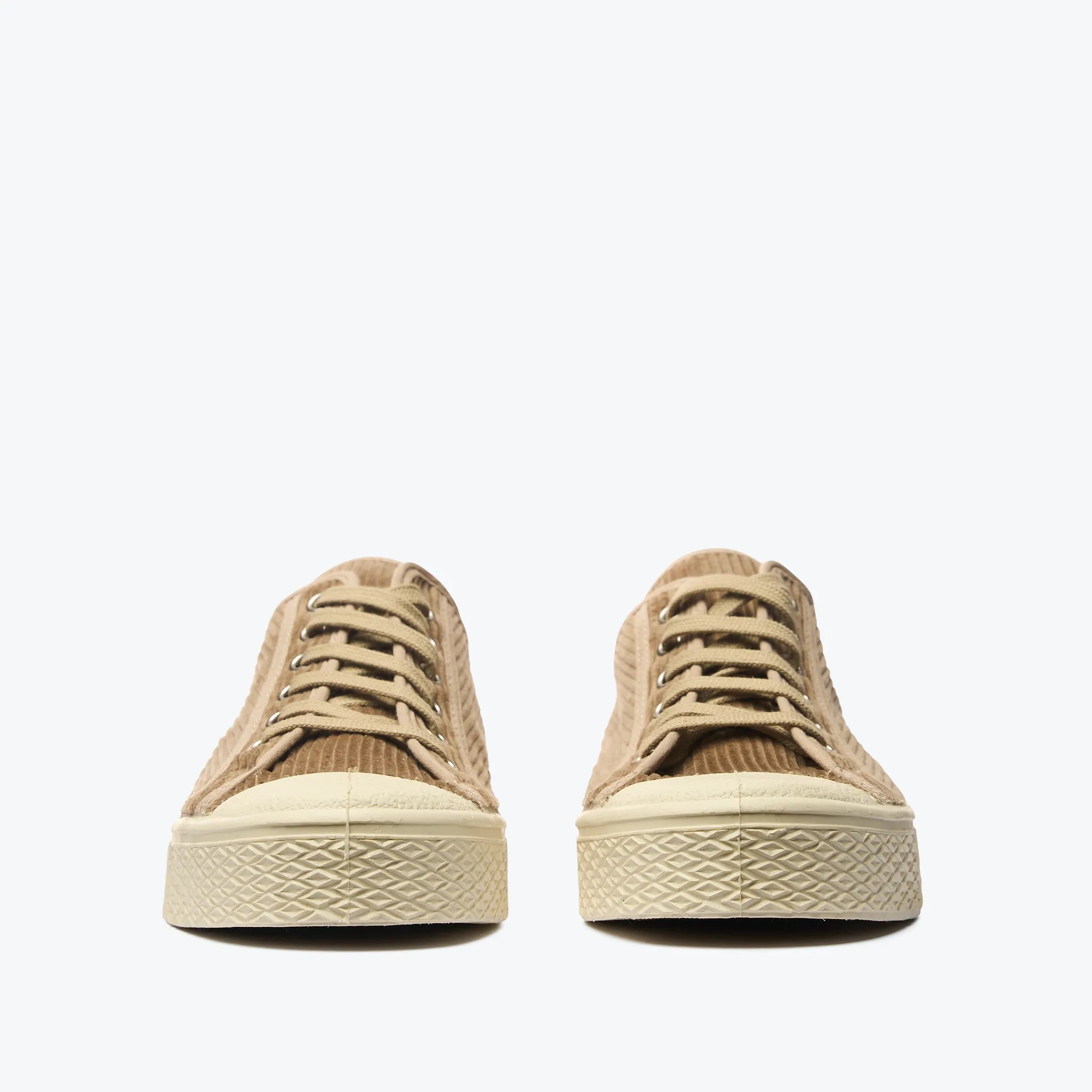 Military Low Top Cord - Brown