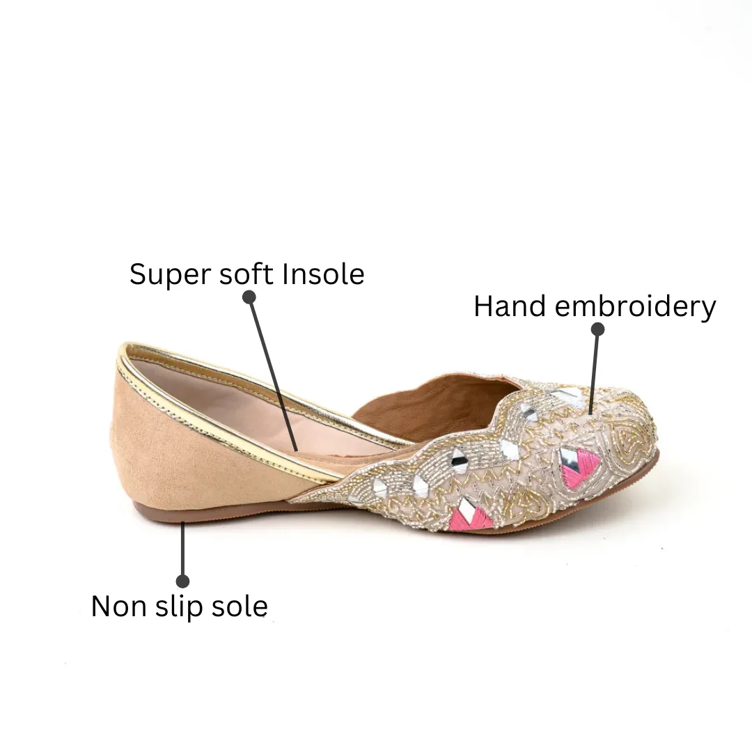 Mirror Studded Mojari