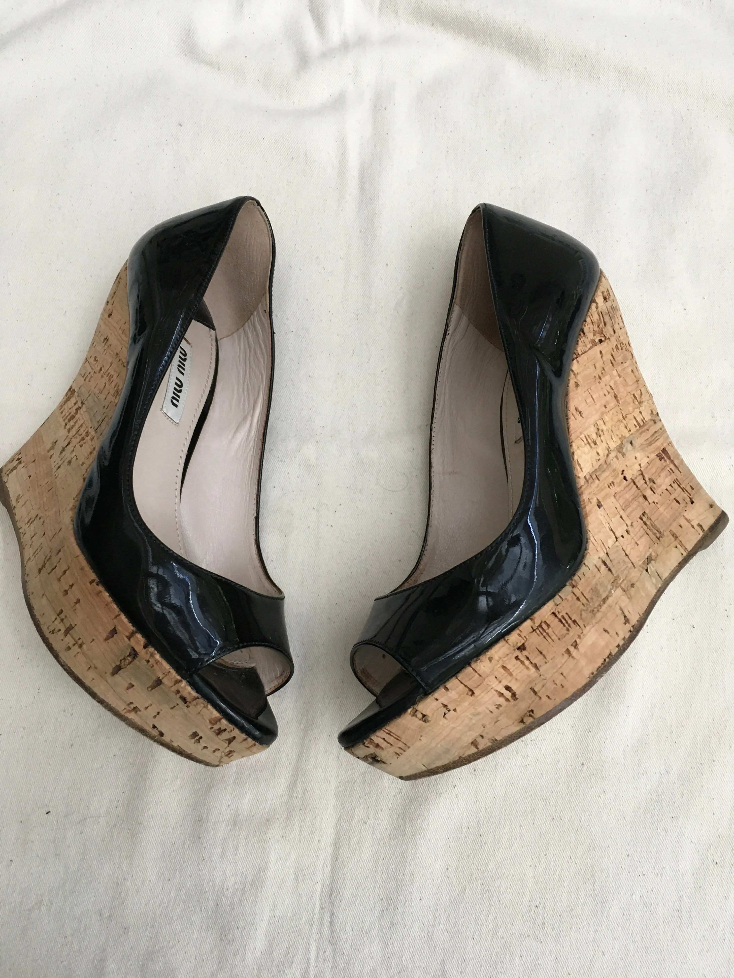 Miu Miu Platform Wedge Pumps Heels Shoes 36 UK 3 US 6 ladies