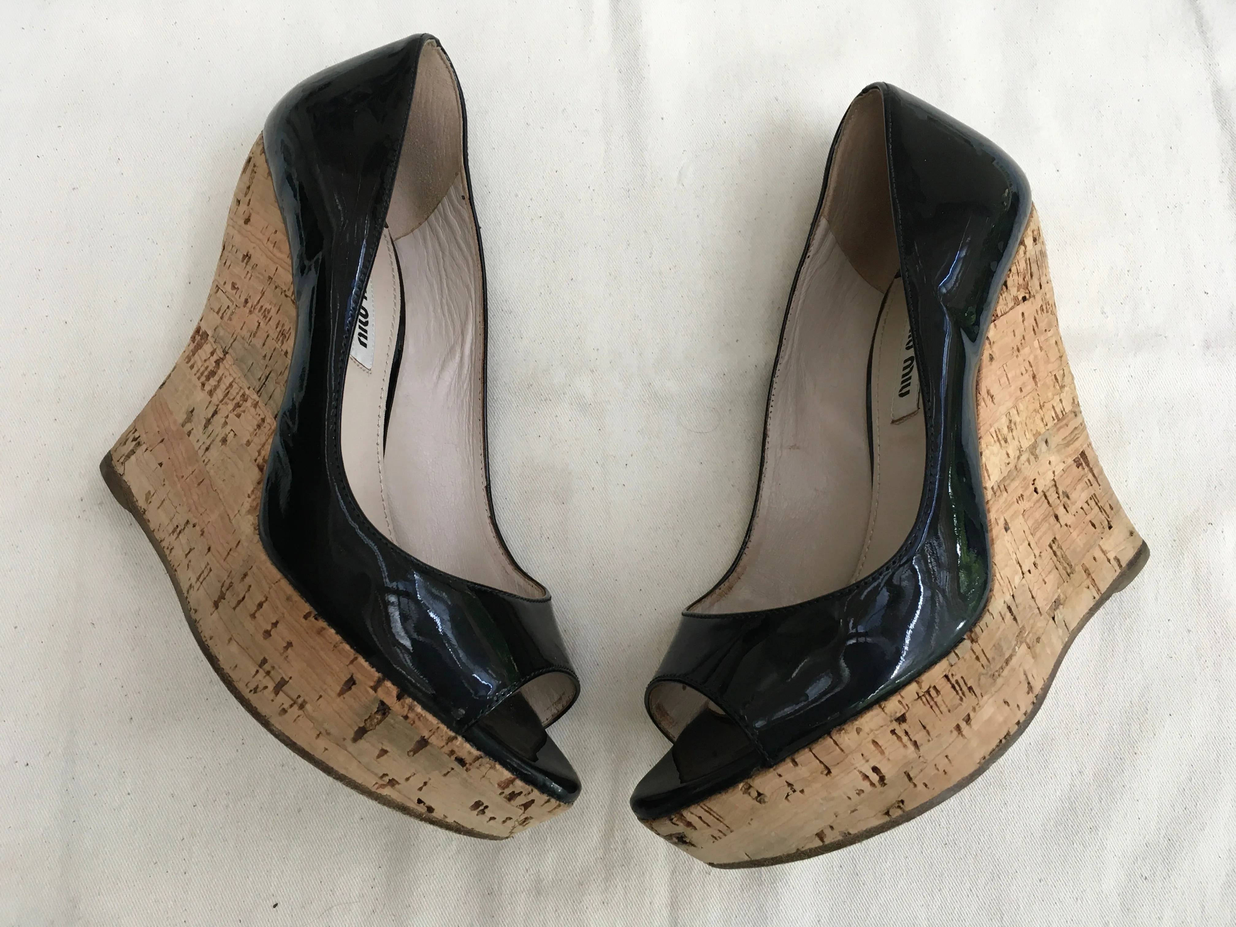 Miu Miu Platform Wedge Pumps Heels Shoes 36 UK 3 US 6 ladies