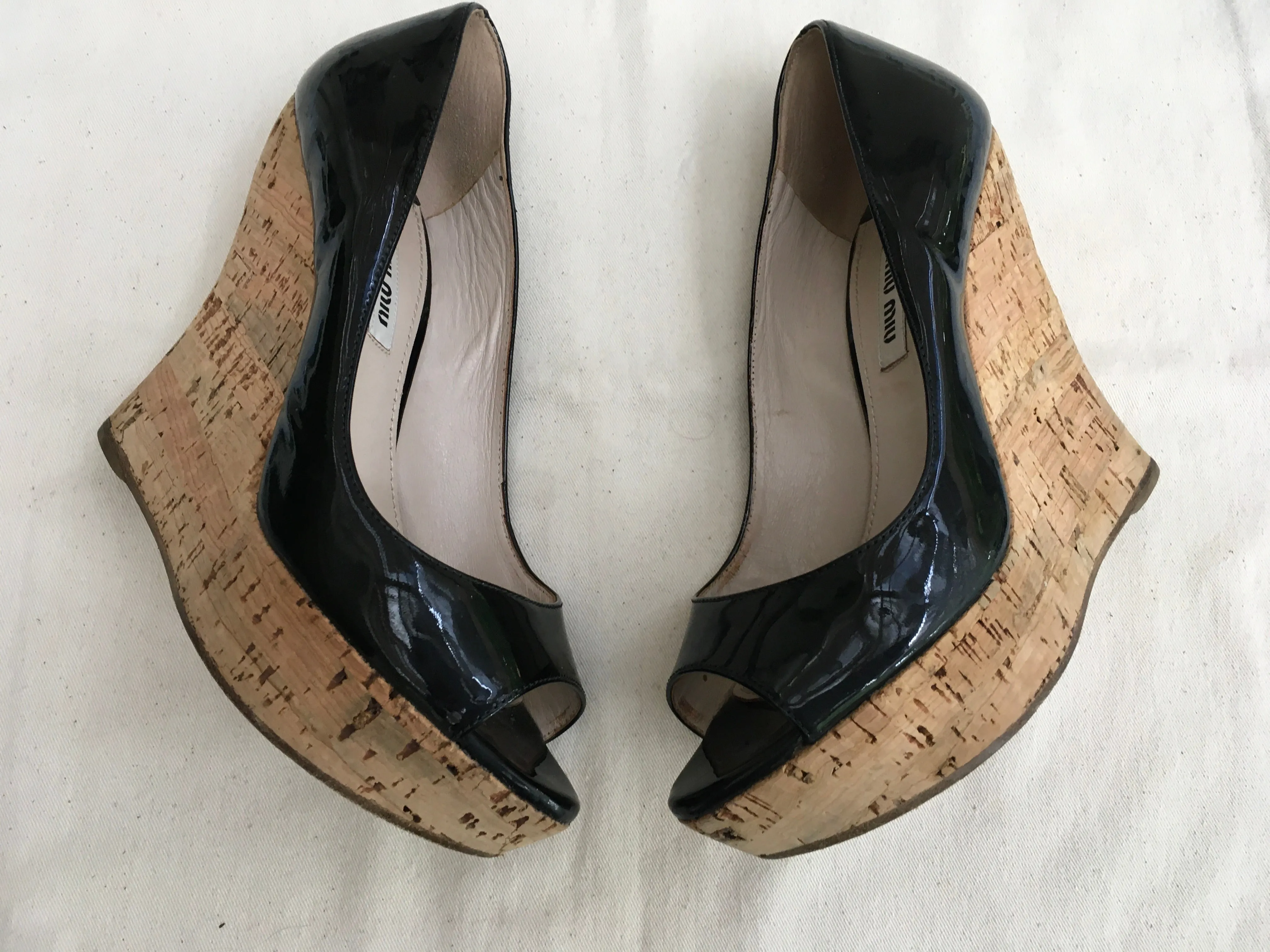 Miu Miu Platform Wedge Pumps Heels Shoes 36 UK 3 US 6 ladies