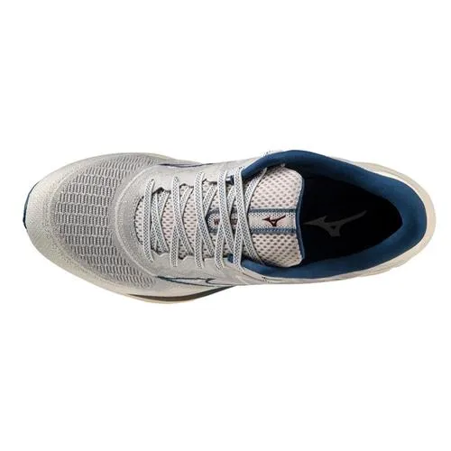 Mizuno | Wave Rider 27 | Men's | Papyrus/Blue Opal