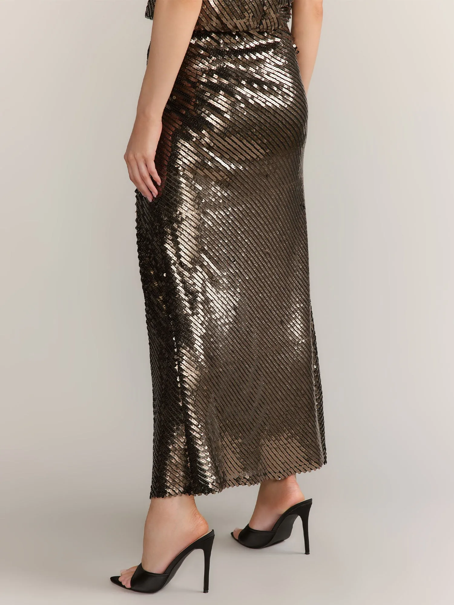Mustard Seed Sequin Slit Maxi Skirt - Brands We Love