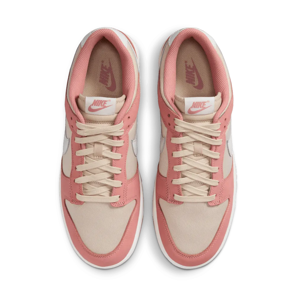 Nike Dunk Low Retro Premium Men's Shoes 'Red Stardust/White/Sanddrift'