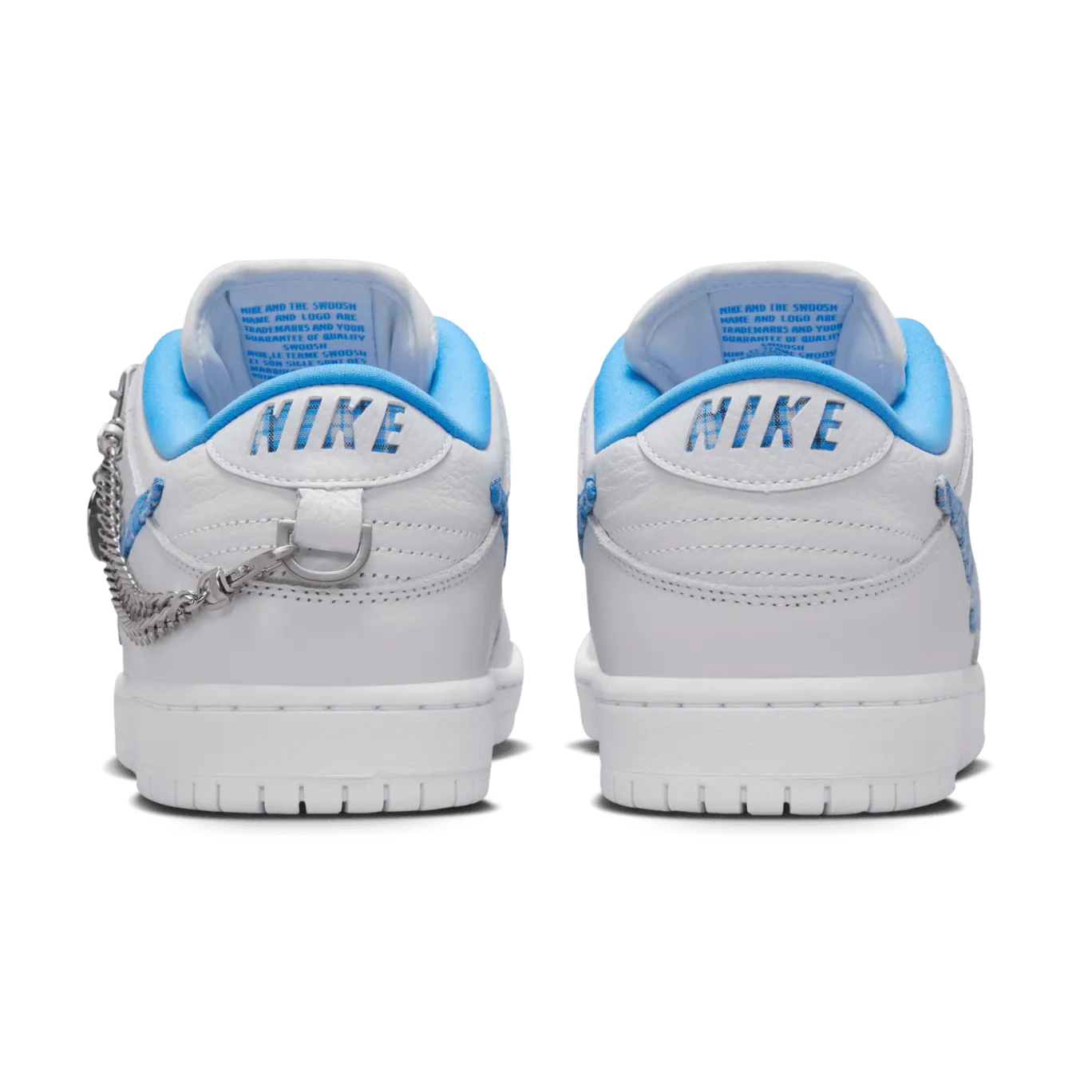 Nike SB Dunk Low Pro Nicole Hause Skateboard Shoe - White/University Blue-White
