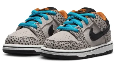 Nike SB - Toddler Dunk Low Pro (TD) Shoes | Phantom Safari (Olympic Electric)