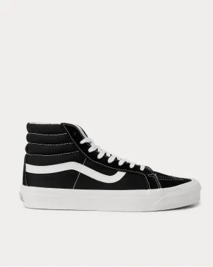 OG SK8-Hi LX Leather-Trimmed Suede and Canvas High-Top  Black high top sneakers