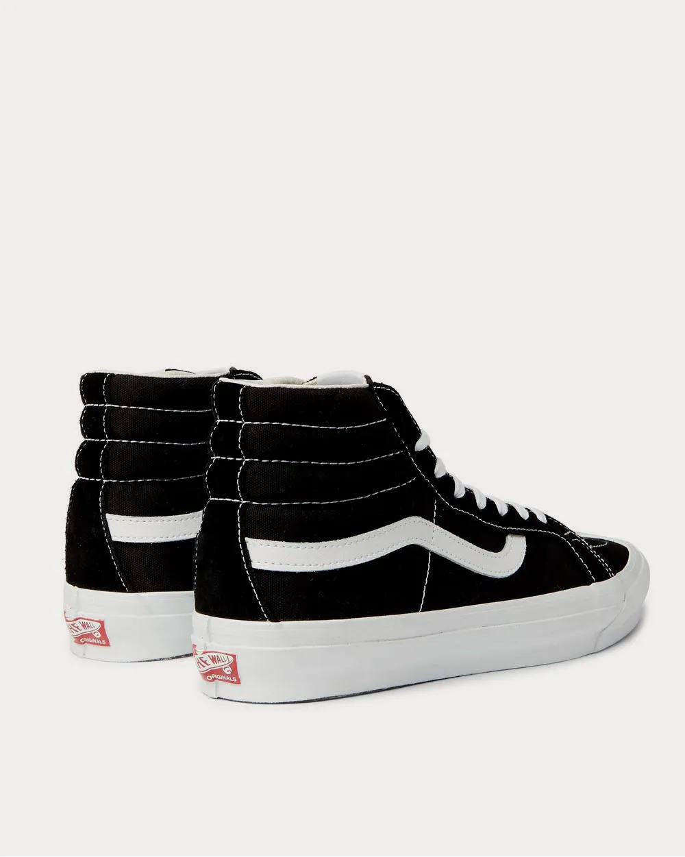 OG SK8-Hi LX Leather-Trimmed Suede and Canvas High-Top  Black high top sneakers