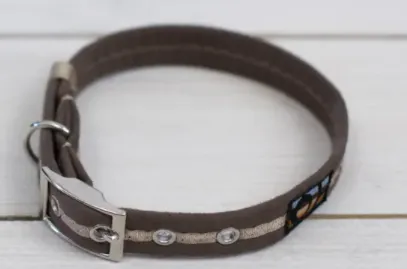 Oscar & Hooch - Dog Collar - Cafe Noir Brown - Small
