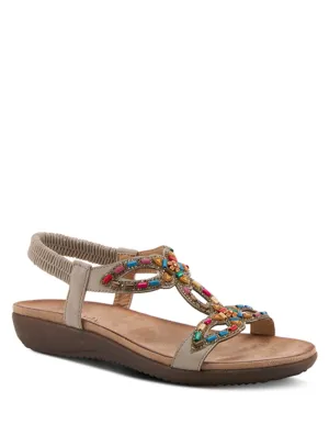 Patrizia By Spring Step Volcanic Sandal in Grey