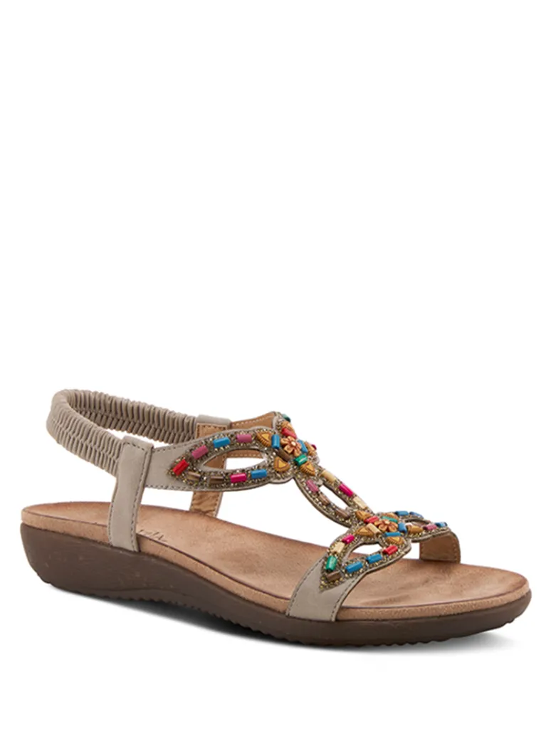 Patrizia By Spring Step Volcanic Sandal in Grey