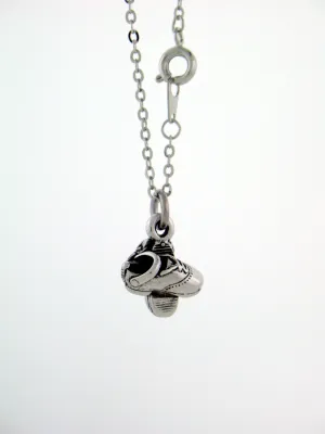 Pewter Irish Step Dance Hard Shoes Charm W/18" chain USA (RPEW11)
