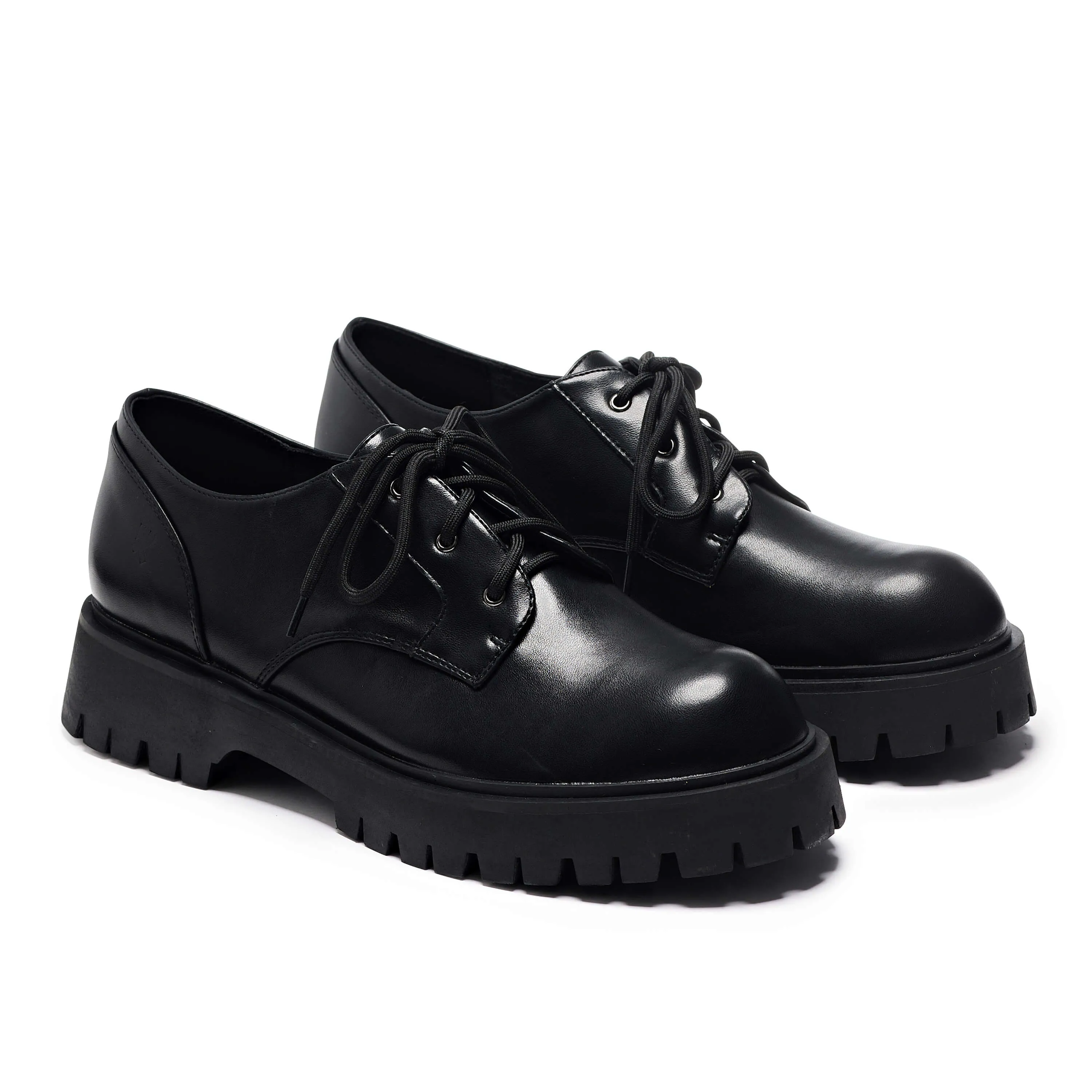 Pinemoon Men's Black Lace Up Shoes-Size 11-Clearance