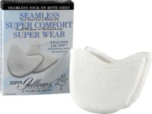 " Super Gellows " -- Gel Toe Pads -- White