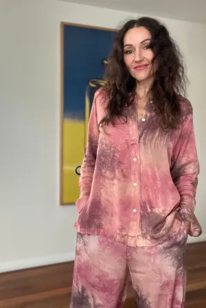 Rabend Saloner - Isabelle Pink Tie Dye Top