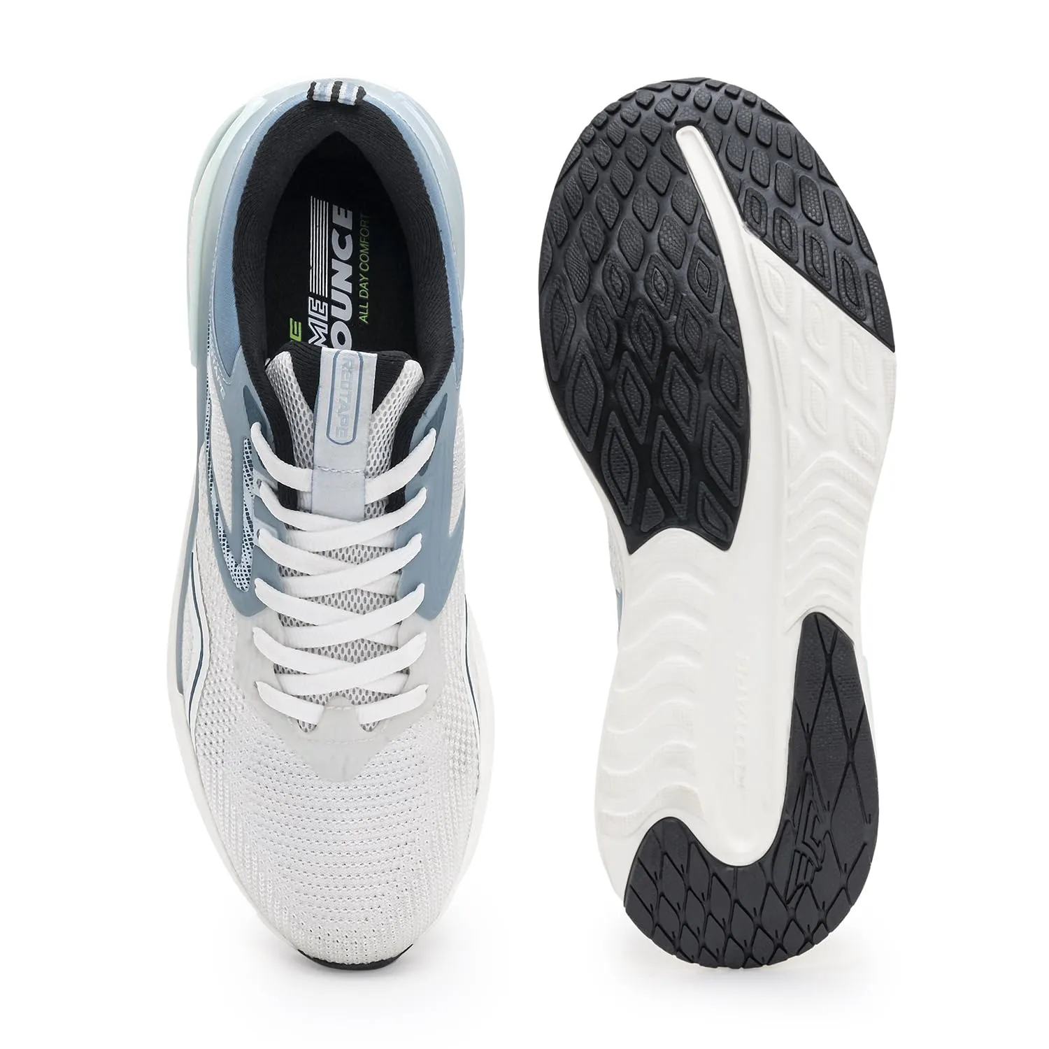 Red Tape Atheleisure Sports Shoes for Men | Soft Cushioned Insole, Slip-Resistance, Dynamic Feet Support, Superior Ground Grip & Impact Resistant Comfort White/Blue