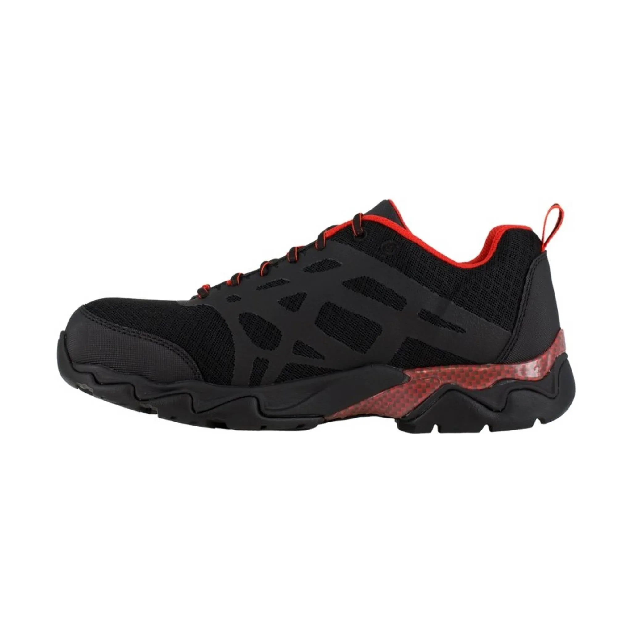 Reebok Work Men's Athletic Beamer Work Shoe Composite Toe - Black/Red Trim