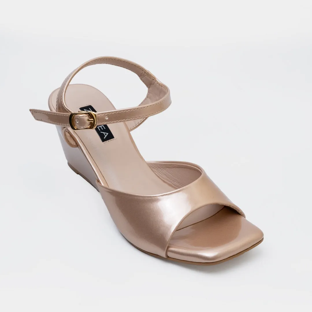 Remi Wedge Sandals (Copper)