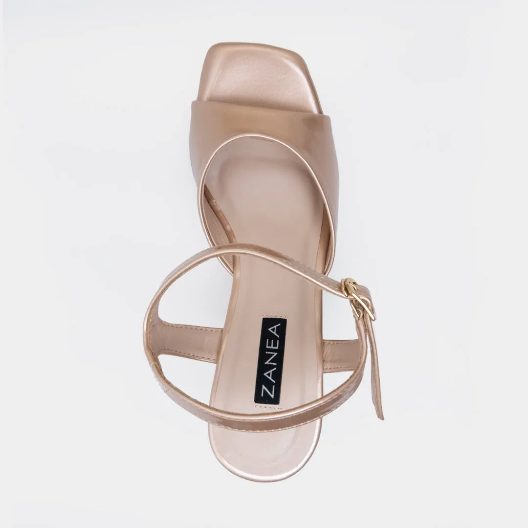 Remi Wedge Sandals (Copper)