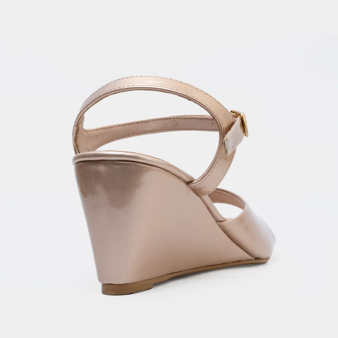 Remi Wedge Sandals (Copper)