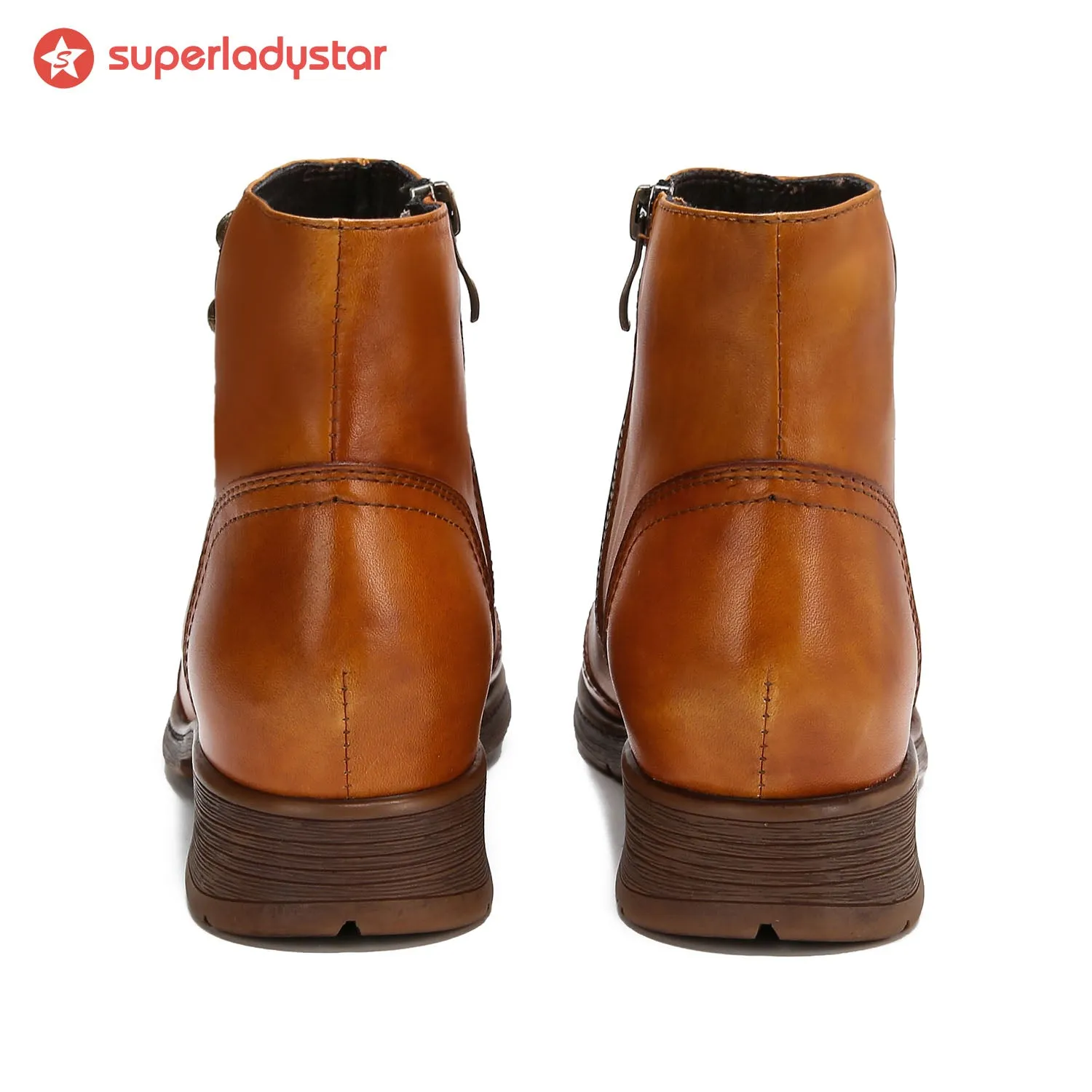 Retro Painted Pure Color Ankle Boots