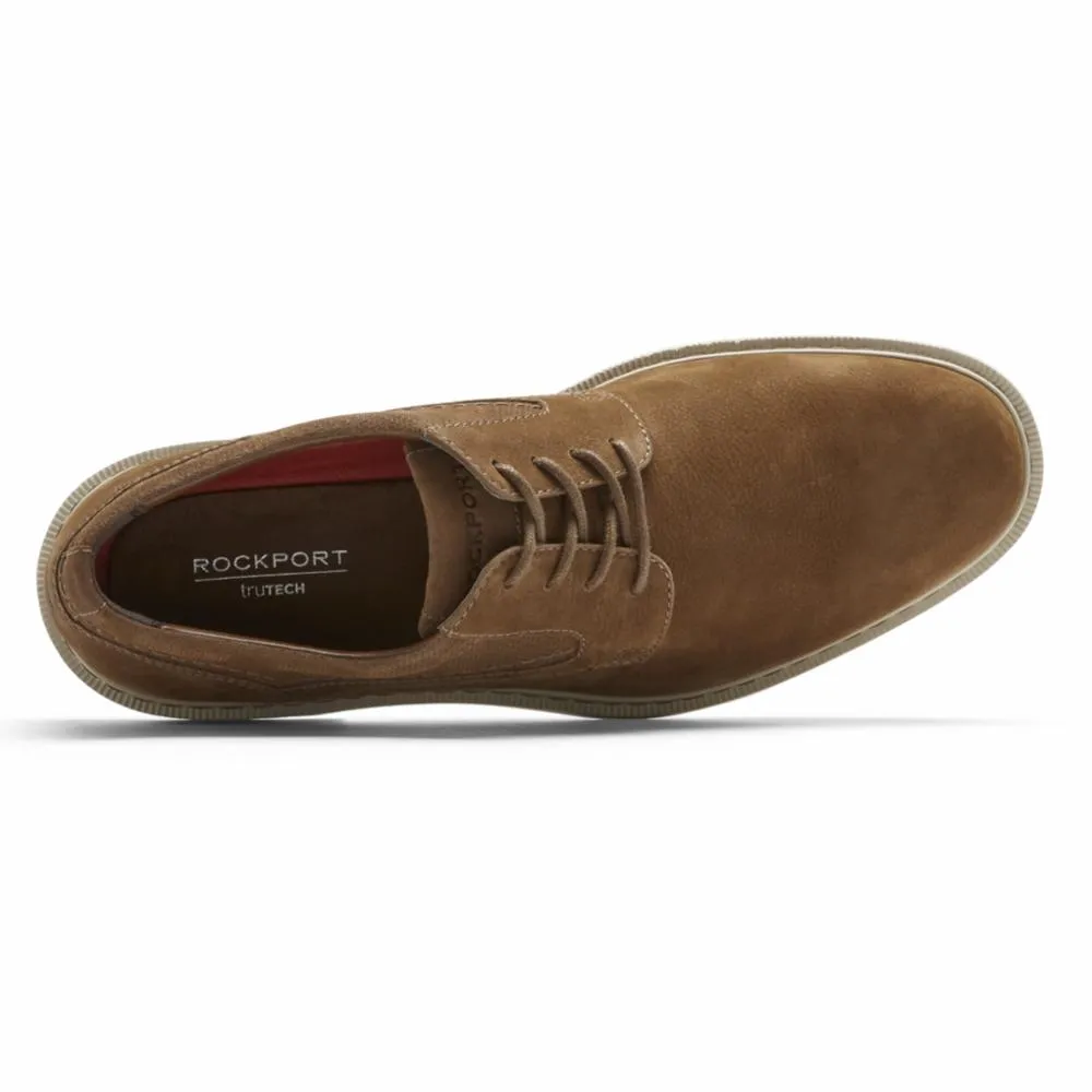 Rockport  Men's Plain Toe Tanner Brown W