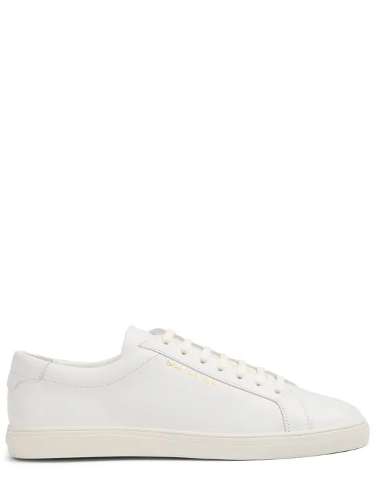 Saint Laurent   Andy leather low-top sneakers 