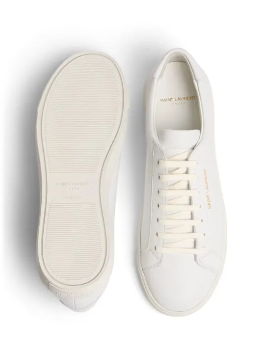 Saint Laurent   Andy leather low-top sneakers 