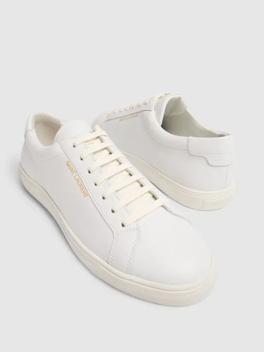 Saint Laurent   Andy leather low-top sneakers 