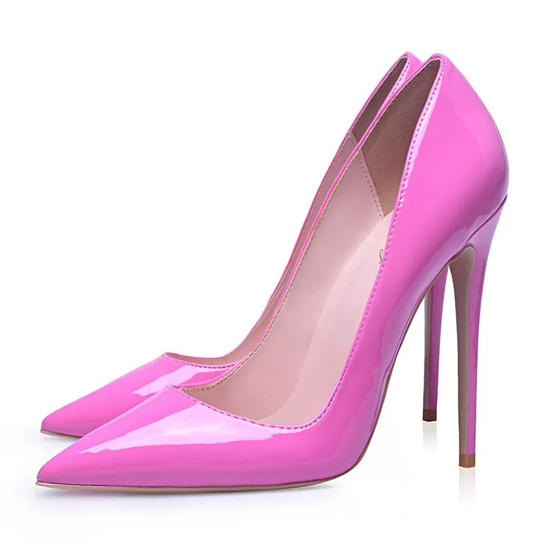 Schuhe Frau High Heels Pumps 12cm Tacones Spitzzehen Stilettos Talon Femme Sexy Damen Hochzeitsschuhe Black Heels Big Size