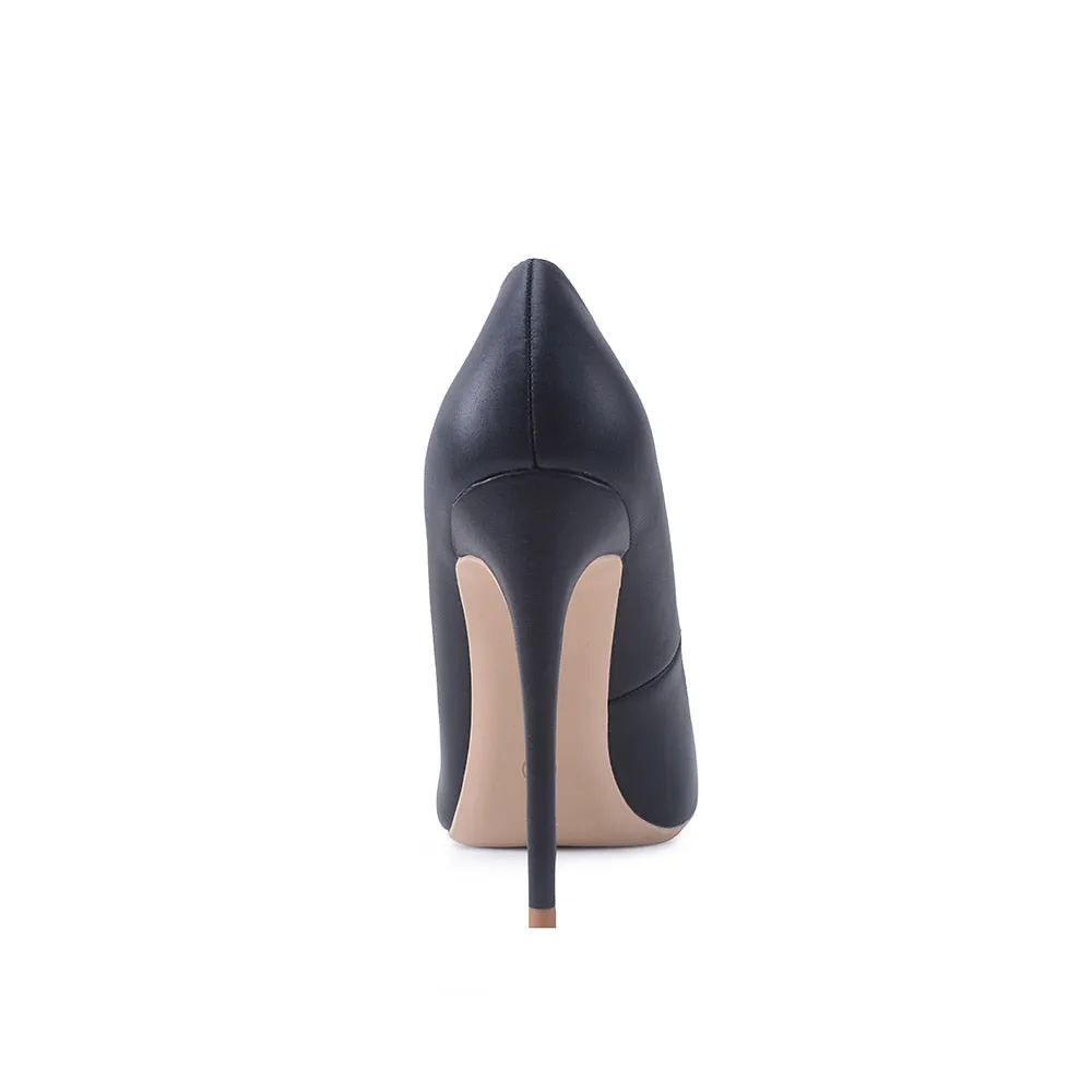 Schuhe Frau High Heels Pumps 12cm Tacones Spitzzehen Stilettos Talon Femme Sexy Damen Hochzeitsschuhe Black Heels Big Size