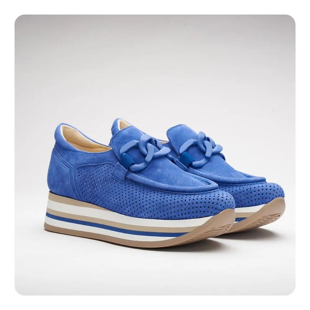 SOFTWAVES CADDIE SNEAKER IN INDIGO