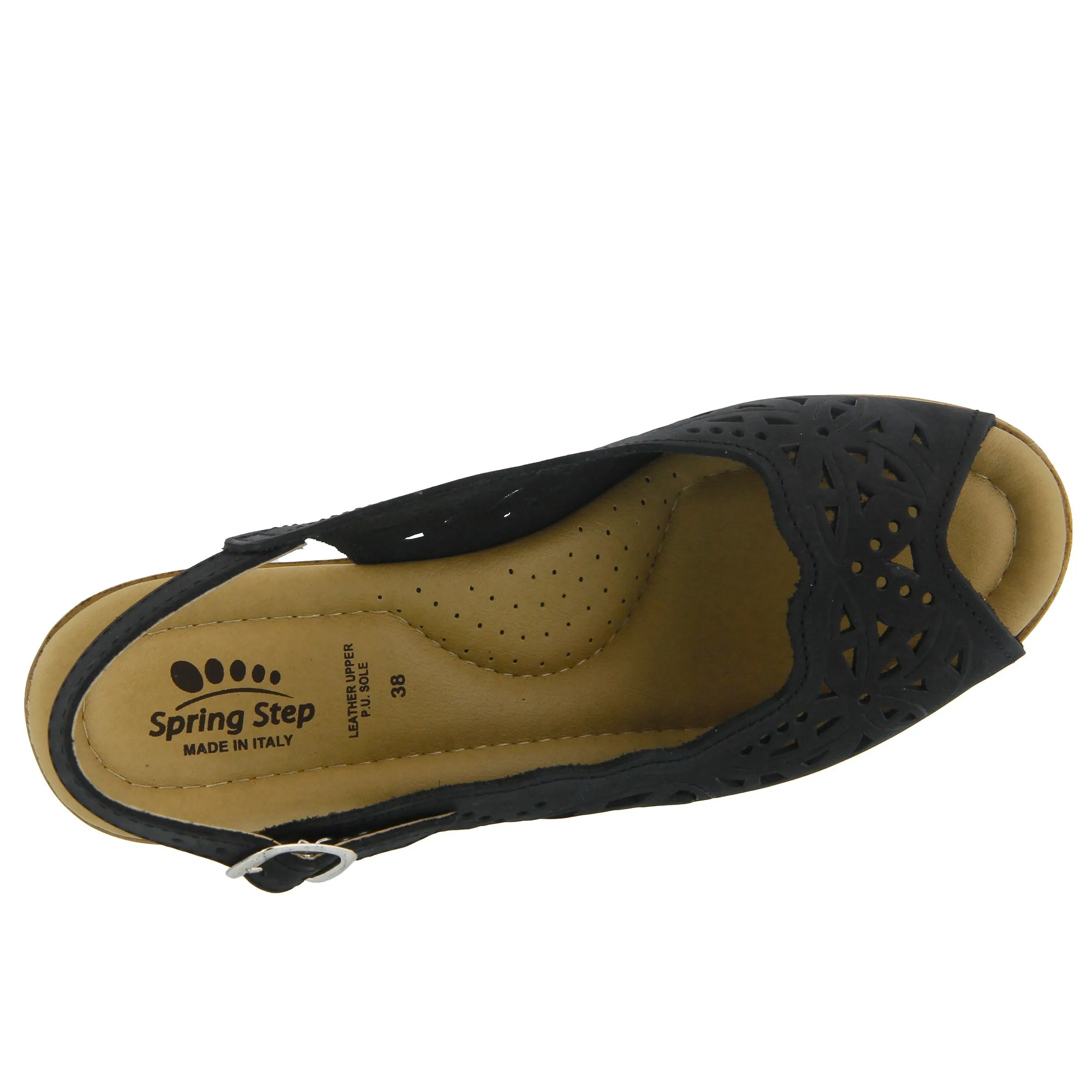 Spring Step Shoes Orella Sandal Women’s Italian Leather Wedge