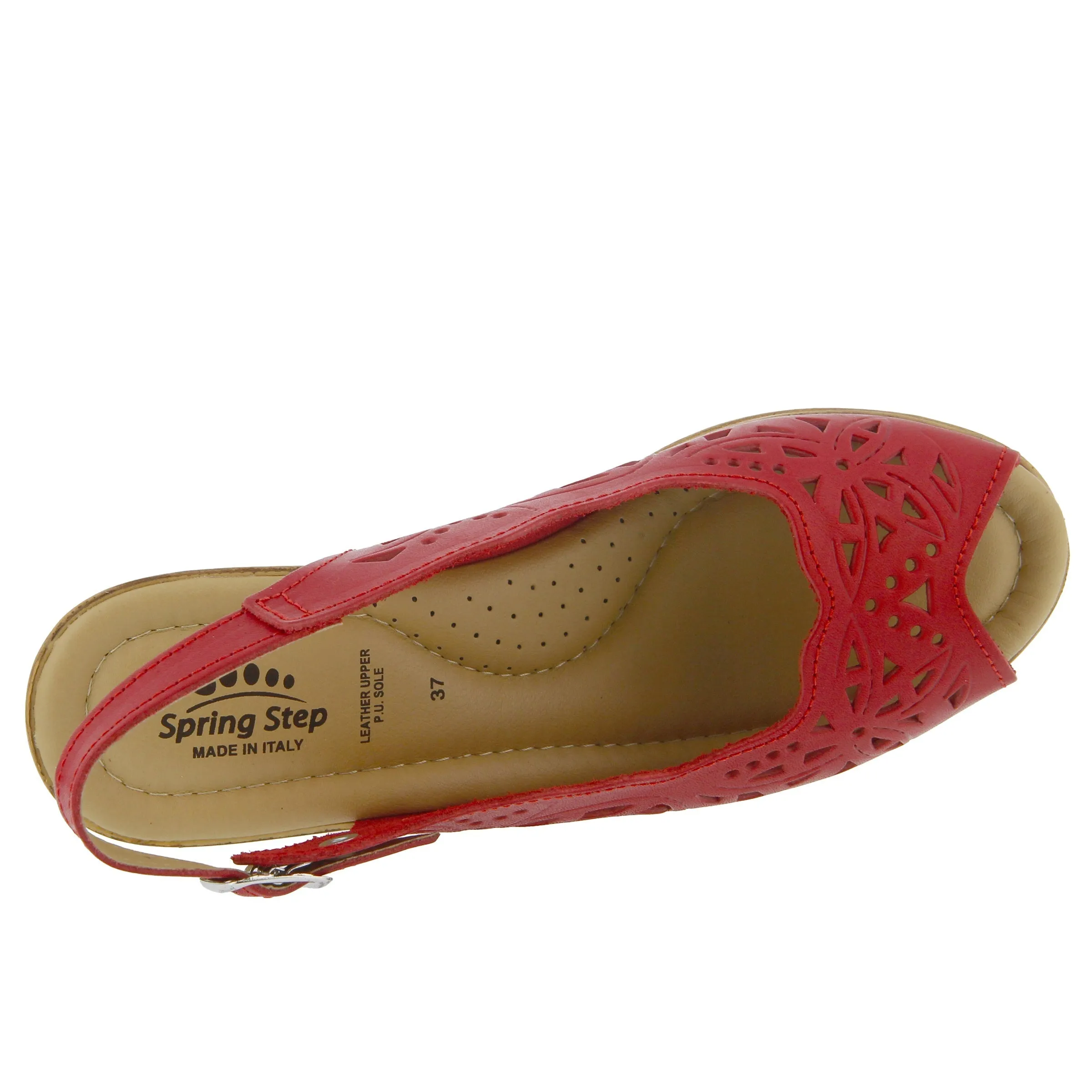Spring Step Shoes Orella Sandal Women’s Italian Leather Wedge