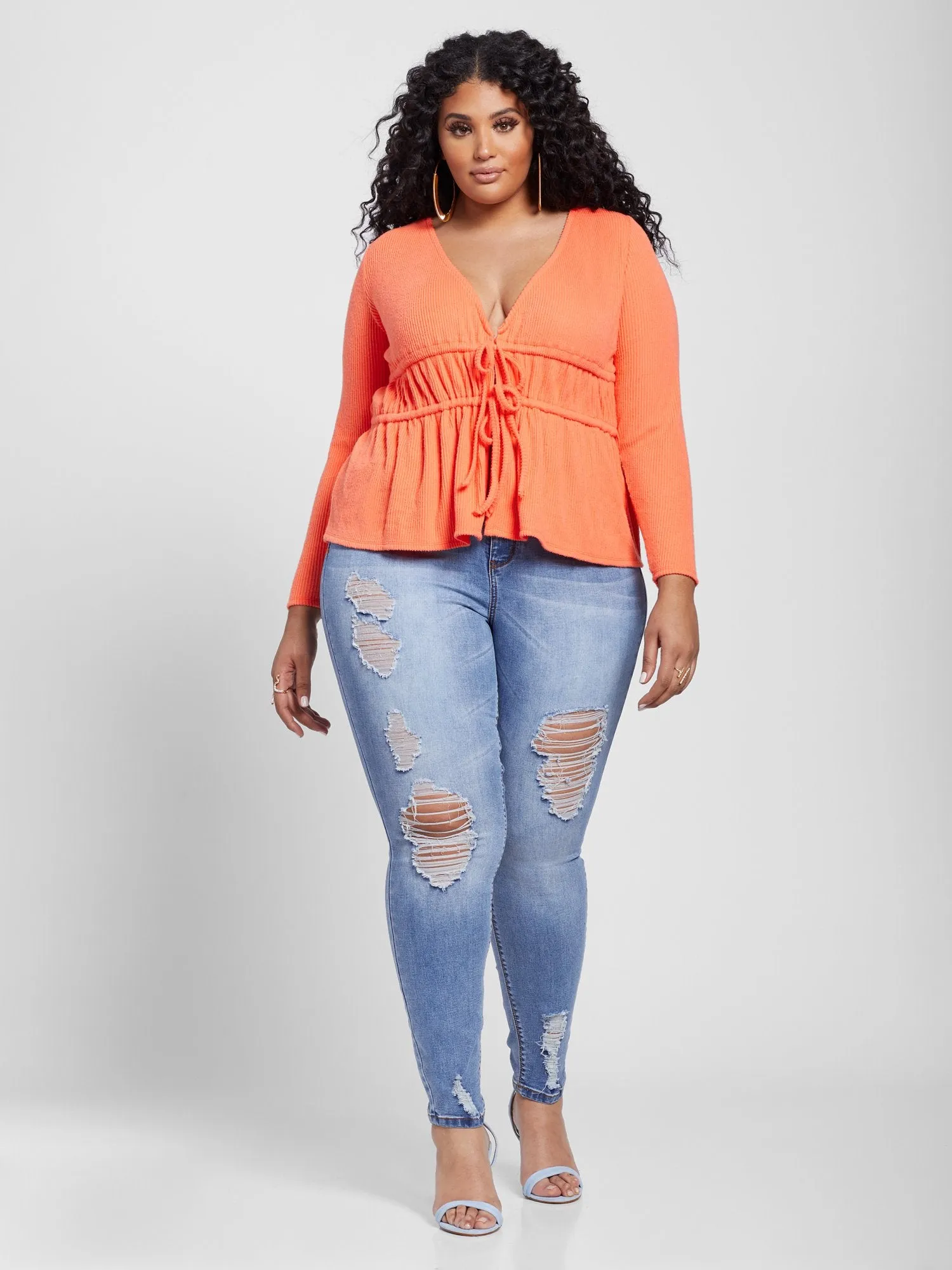 Stacy Double Tie Waist Top