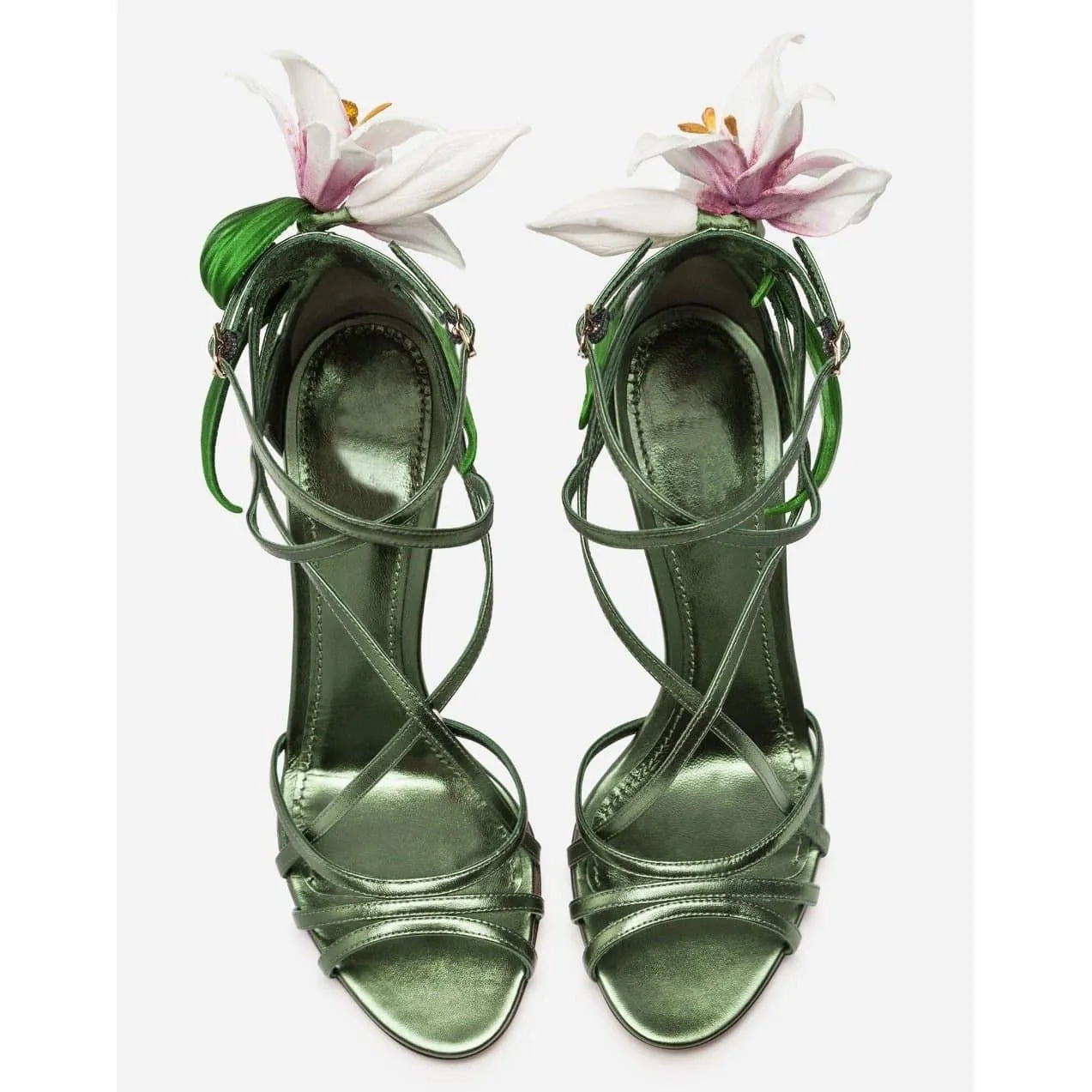 Stiletto Leather Bridal Sandals